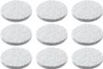 AMIG Anti-krasvilt - 36x - wit - 18 mm - rond - zelfklevend - meubel beschermvilt