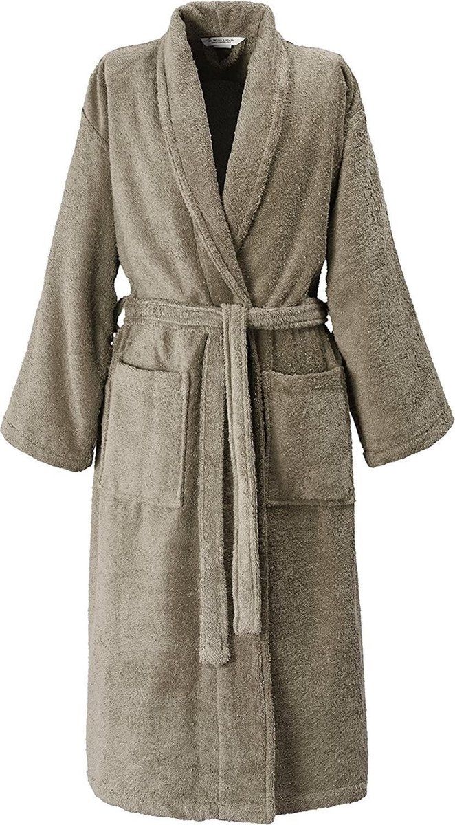 De Witte Lietaer Etrusk badjas katoen taupe - 5410156251501
