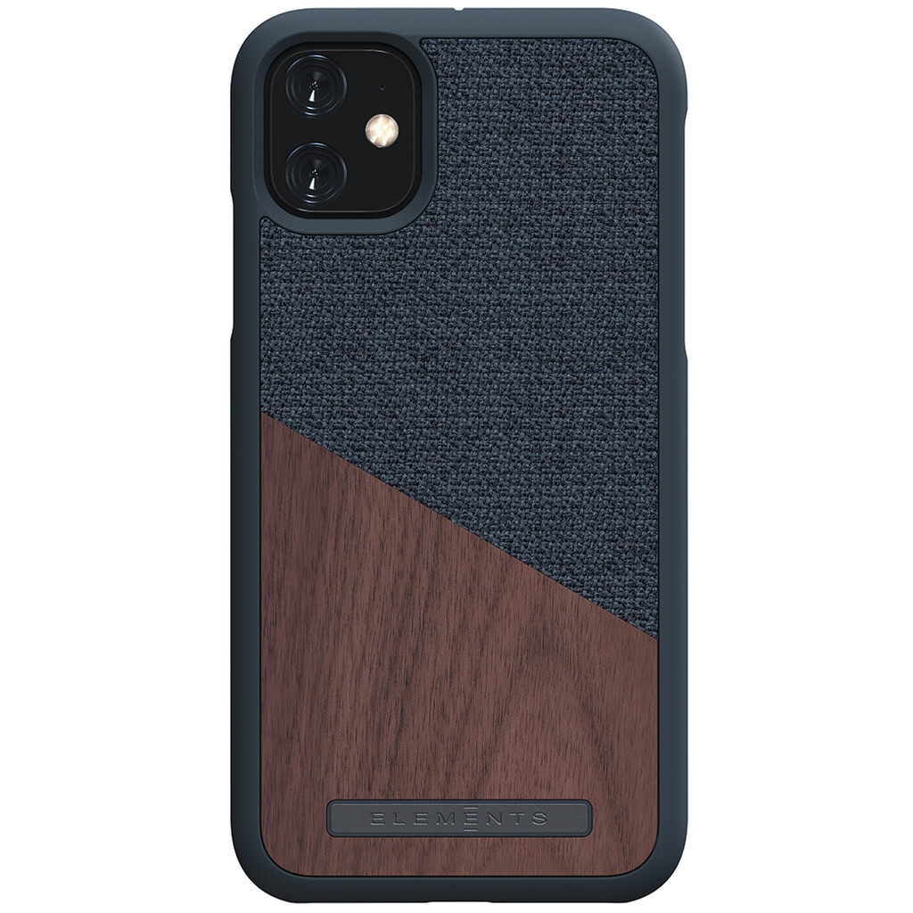 Nordic Elements Frejr back cover voor Apple iPhone 11 - Donkergrijs / walnoot