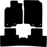 Kovvar Honda Insight Hybrid 2009-2013 Automatten - 3-delig - Basic - Bijrijder met bevestiging | Clips