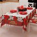 PETTI Artigiani Italiani - Kerst Tafelkleed Vlekbestendig Rechthoekig Tafelkleed voor Keuken, Motief Bloemen, 140x450 cm, 100% Made in Italy