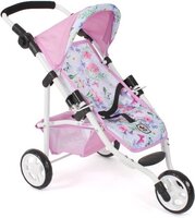 Bayer Chic 2000 Poppenwagen Jogger Lola - Flowers - Roze/Wit