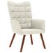 VidaXL Accent Chair Velvet Cream Colour