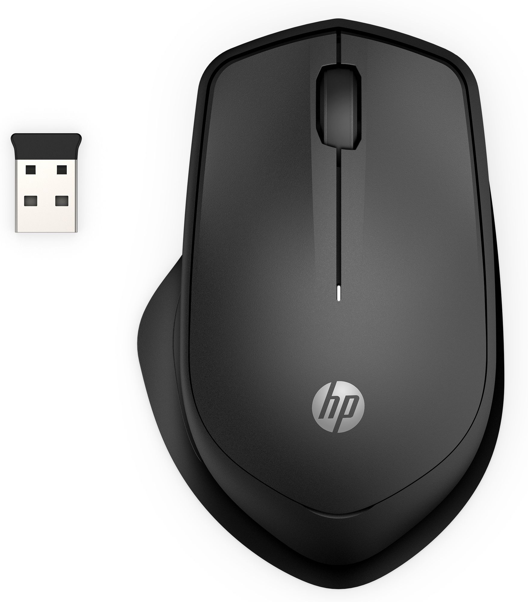 HP 280 Silent Wireless Mouse - Zwart - Draadloos