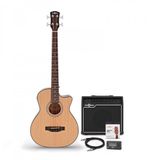 Gear4music Elektro-akoestische Basgitaar + 35 W Versterkerpakket