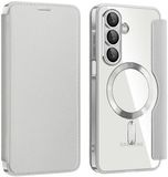 Techsuit SmartMag Book Wallet Case Grijs voor Samsung Galaxy A17