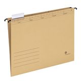 Limit Hangmappen voor A4, hangmappen, opzij open, incl. transparante tabbladen, 25 stuks, natuurbruin