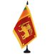 AZ FLAG Tafelvlag Sri Lanka 21x14 cm Polyester 100D Plastic Voet