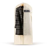 Perfetto Più Easybag draagtas voor abiti/mantels, stof, ecru, 61,0 x 5,0 x 137,0 cm