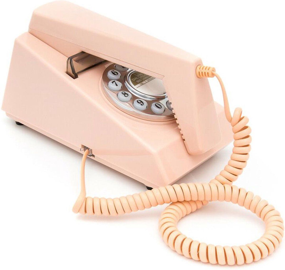 GPO 1960PUSHPIN - Telefoon Trim retro jaren ‘60, druktoetsen, roze