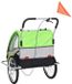 Corvance B.V. Remorque de vélo – Chariot de vélo – Poussette – Poussette – Poussette – Système 2-en-1 – Vert-Gris
