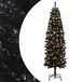 vidaXL Sapin de Noël artificiel élancé 180 cm 300 LED Blanc chaud