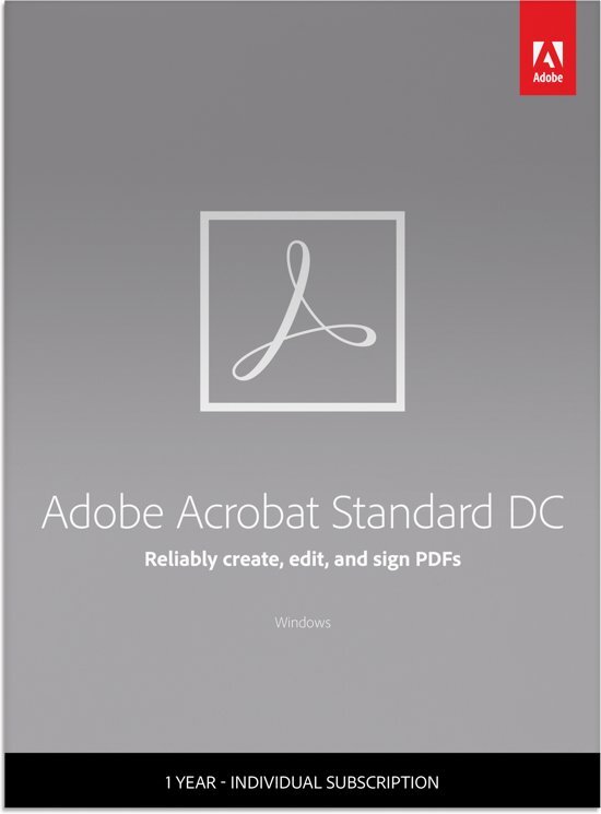 Adobe Acrobat Standard DC Multi-Language 1Gebruiker 1Jaar