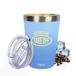 Fisura – Originele thermosbeker "Ready". Blauwe thermosbeker voor koffie om mee te nemen. Koffiebeker 310 ml. Thermische beker van roestvrij staal. BPA-vrij. Autokop.