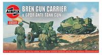 OEM Bren-voertuig met 6-ponder anti-tankkanon, schaal 1:76, 45 onderdelen