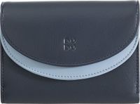 DuDu Galapagos Portemonnee RFID-bescherming Leder 13 cm - Dames - Horizontaal - navy