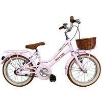 Canellini Meisjesfiets Dolce Vita CAPPUCCINO 16" met mand - Roze