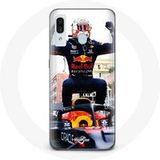 Maniacase Hoesje voor Samsung Galaxy A30 Formule 1 Max Verstappen F1 Driver zwart rood en geel
