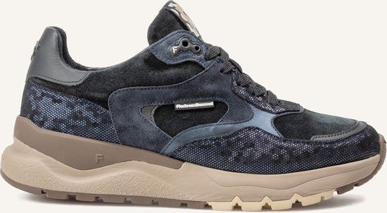 Floris van Bommel Sfw-10164 Treni Sneakers - Suède - Dames - Zwart - Maat 38