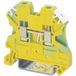 Phoenix Contact 3044128 Borne de terre 3 niveaux 6,2 mm Vis Vert, Jaune 1 pièce(s)