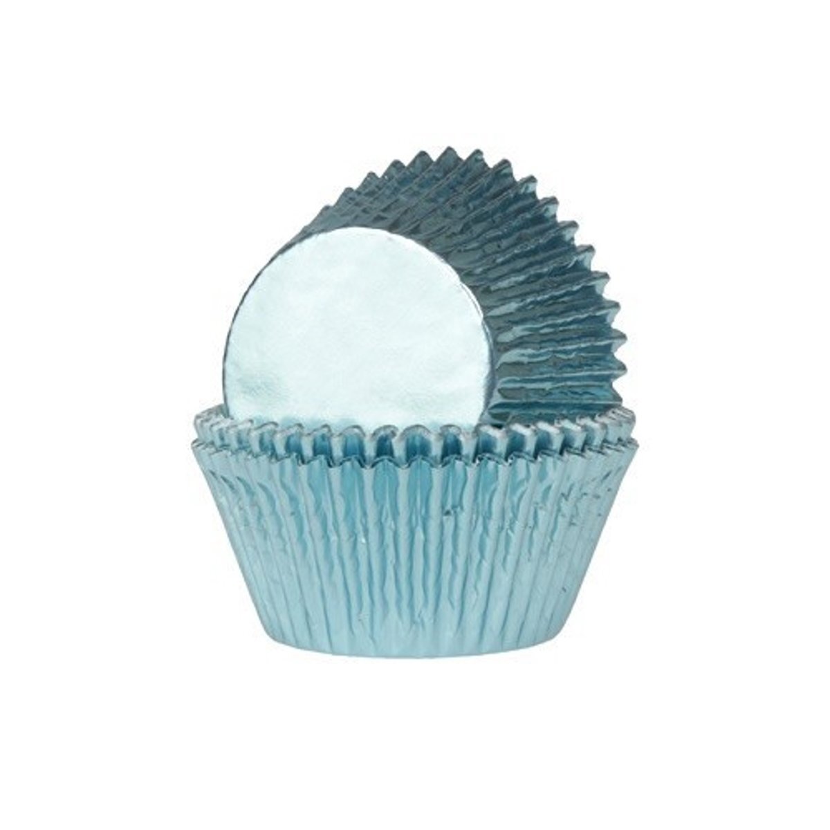 House of Marie Cupcake Cups Folie Baby Blauw 51x28mm. 24st