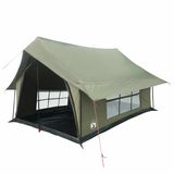 vidaXL Legergroene Tunneltent van Polykatoen - 340 x 246 x 210 cm