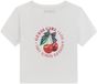 Guess Meisjes-T-shirt Crop Katoen 12 jaar Zuiver wit