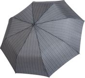 doppler Paraplu Fiber Gents Printed Automatic Flex Big Classy Stripe Grijs Veelkleurig