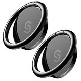 Syncwire Vingerhouder voor mobiele telefoon en smartphone, ring voor iPhone, Samsung, met 2 stuks metalen telefoonring [360 graden rotatie]