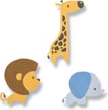 Sizzix Thinlits snijmal baby jungle dieren set x9 - 0630454256779