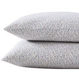 Laura Ashley - Standaard kussensloopset, ademend percal katoenen beddengoed, knapperig en koel woondecoratie (Emogene paars, 2-delig)