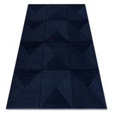 Tapijt Rugsxs Tapijt AURA J2624A donkerblauw - Geometrisch, stru 80x150 cm