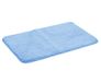 Amago - 100% Polyester microvezel fleece vloerkleed, 60 x 100 cm - Blauw