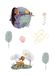 Disney Wish muursticker - Magic in every Wish - grootte 50 x 70 cm - wandsticker, kinderkamer, roze, stickers