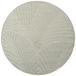 Tapis d'extérieur avec design 3D scandinave, vert, 200x200 cm, rond