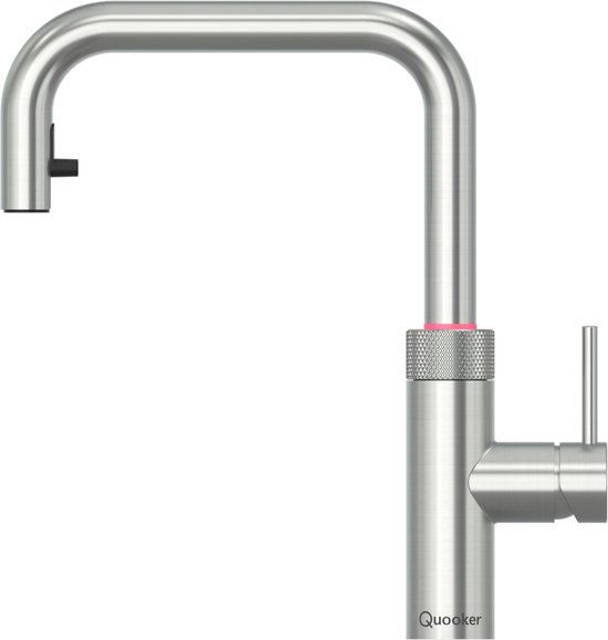 Quooker Flex Square Roestvrij staal | Kokendwaterkraan | Flexibele uittrekslang
