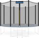 KIDUKU® trampoline vervangend net veiligheidsnet trampolinenet Ø 427 cm (8 stangen)