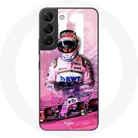 Maniacase Etui voor Samsung Galaxy S21 FE Formule 1 Sergio Pérez F1 Coureur Roze