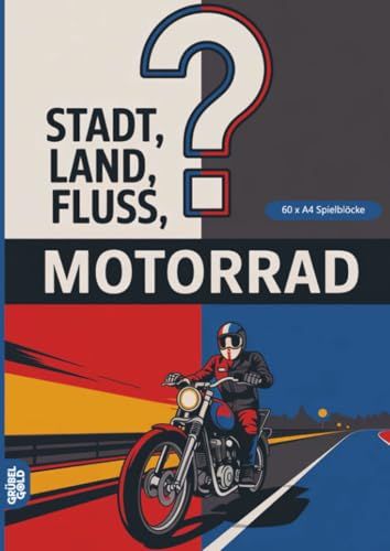 Stadt, Grübelgold Stadt, Land, Fluss, Motorrad