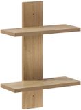 vidaXL Wandplank Artisan eiken 30 x 13.5 x 43 cm Bewerkt hout