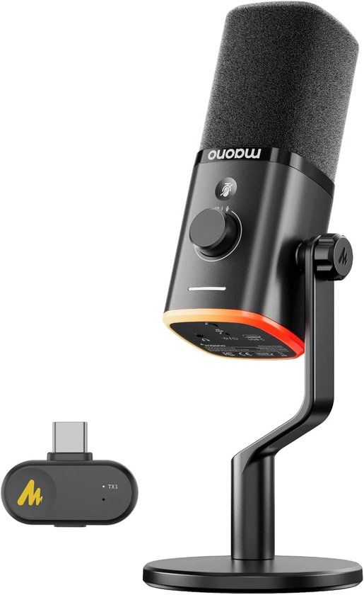 MAONO PD100W Draadloze Podcast Microfoon