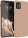 kwmobile telefoonhoesje geschikt voor Apple iPhone 11 - Hoesje met siliconen coating - Smartphone case in cappuccino