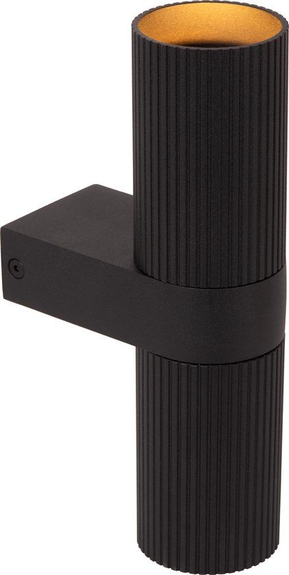 Lucide CLUBS - Wandspot / Wandlamp - 2xGU10 - Zwart