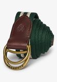 Superdry Heritage Stripe Webbing Riem Groen