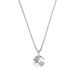 Amor collier met hanger 925 sterling zilveren meisjes kinder collier, met cubic zirconia synth., 35+3 cm, zilver, klaverblad, Wordt geleverd in sieraden geschenkverpakking, 2021273