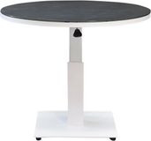 AVH-Collectie San Sebastian lounge dining tuintafel 90 cm rond wit hoogte verstelbaar