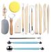 Nut OT Nut Set d'outils de potier 16 pièces pour poterie, argile, tour de potier