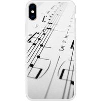 Apple Siliconen hoesjes compatibel met iPhone X, iPhone XS Muziekblad