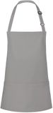 Karlowsky Korte schort met bib Basic basalt grijs