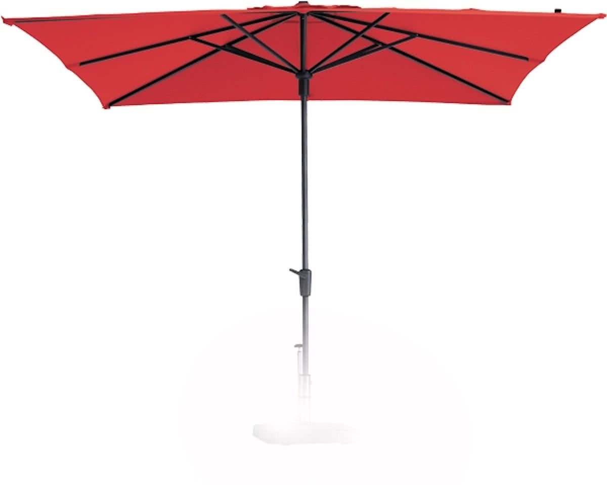 Madison Parasol Syros opdraai 280x280cm rood